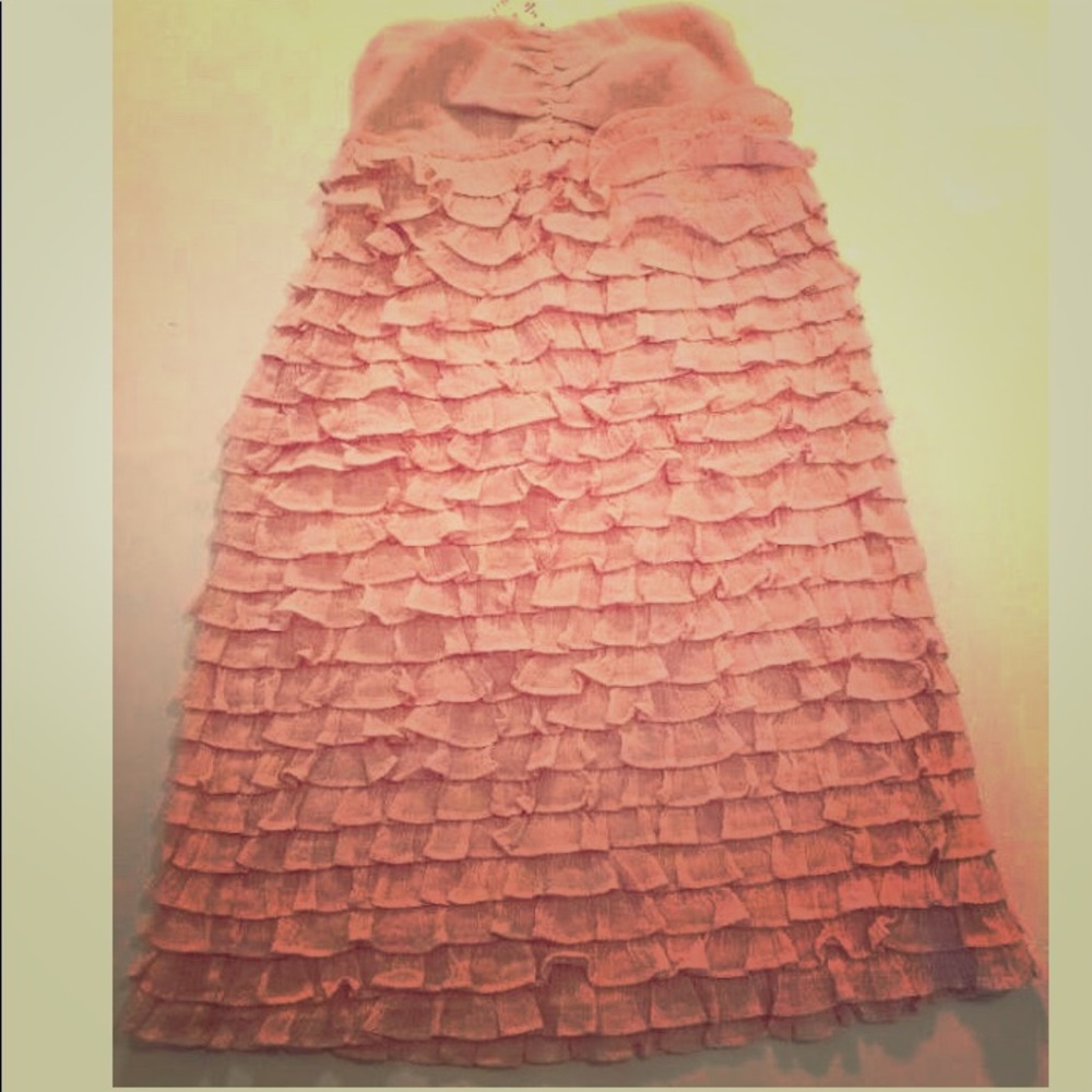 Jcrew pink strapless dress